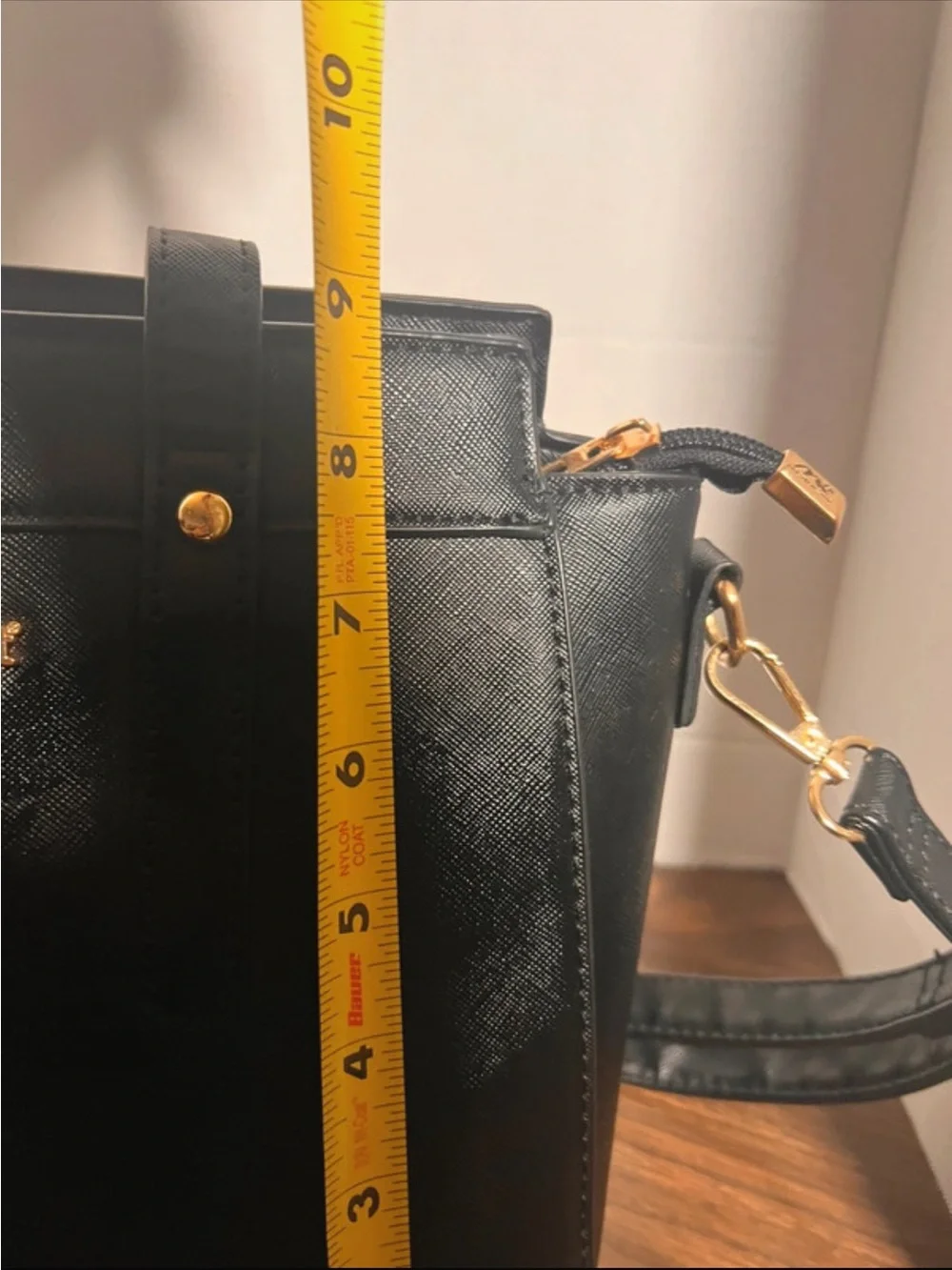 Montana West Black Leather Satchel with Detachable Strap